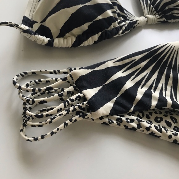 Billabong Reversible and Top Bottoms Black White Bikini Med - Picture 14 of 16